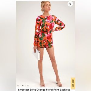 NEW - Lulu’s Sweetest Song Long Sleeve Romper - WHITE XS